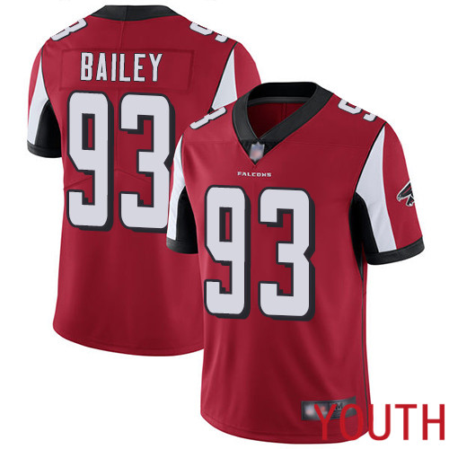 Atlanta Falcons Limited Red Youth Allen Bailey Home Jersey NFL Football #93 Vapor Untouchable